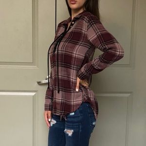 Lace Up Destroyed Flannel